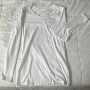plain long sleeve white shirt